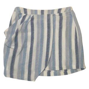 BCBG Generation Striped Blue and White Women's Skirt. Size Large.